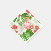 Flamingo Garden Serviette (Ecke)