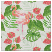 Flamingo Garden Stoff (Nahaufnahme)