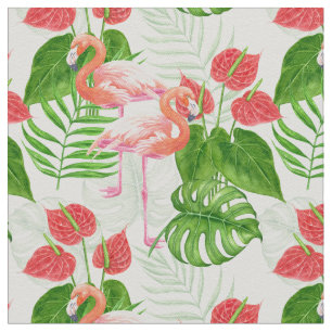 Flamingo Garden Stoff