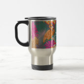 Flamingo Garden Turquoise Reisebecher (Links)