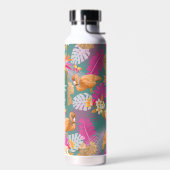 Flamingo Garden Turquoise Trinkflasche (Links)