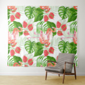 Flamingo Garden Wandteppich (Beispiel (Horizontal))