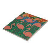 Flamingo-Garten Fliese (Seite)