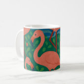 Flamingo-Garten Kaffeetasse (Vorderseite Links)