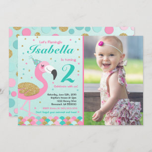 Flamingo Geburtstag Einladung Topical Pool Party