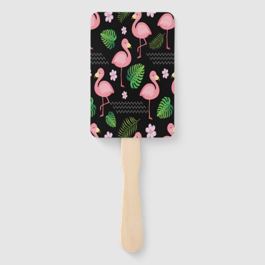 Flamingo-Geburtstag Fächer (Rückseite)