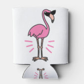Flamingo Geburtstag, Flamingo, Flamingo-Sonnenbril Dosenkühler (Rückseite)