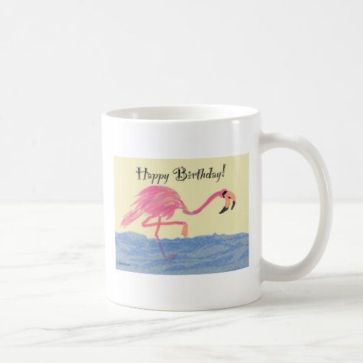 Flamingo-Geburtstag Kaffeetasse (Rechts)