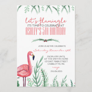 Flamingo GEBURTSTAG Party Einladung