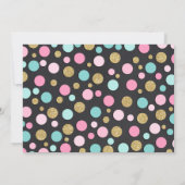 Flamingo-Geburtstags-Einladungs-aktuelles Einladung (Rückseite)