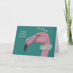Flamingo-Geburtstagskarte Karte