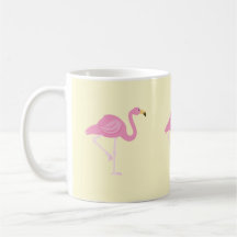 Flamingo, Gelb, Sommer, Trendy, Tasse