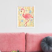 Flamingo-Gemälde Gerahmte Wandleinwand Leinwanddruck (Insitu (Wohnzimmer))