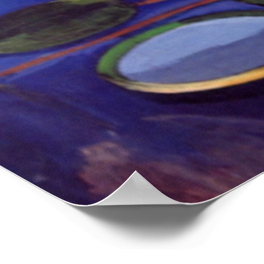 Flamingo, Gemälde von Joseph Stella Poster (Ecke)