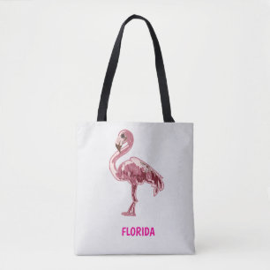 Flamingo gemalter pinker Flamingo Tasche