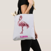 Flamingo gemalter pinker Flamingo Tasche (Von Nahem)