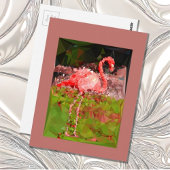 Flamingo Geo Stil Postkarte