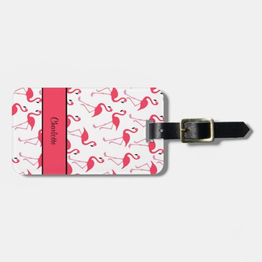 Flamingo Gepäckanhänger (Vorderseite horizontal)