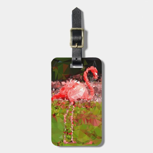 Flamingo Gepäckanhänger (Vorderseite vertikal)