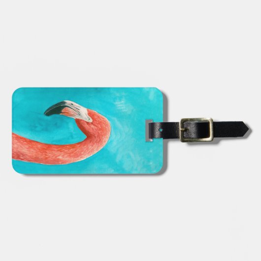 Flamingo Gepäckanhänger (Vorderseite horizontal)