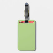 Flamingo-Gepäckanhänger Gepäckanhänger (Rückseite vertikal)