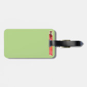 Flamingo-Gepäckanhänger Gepäckanhänger (Rückseite horizontal)