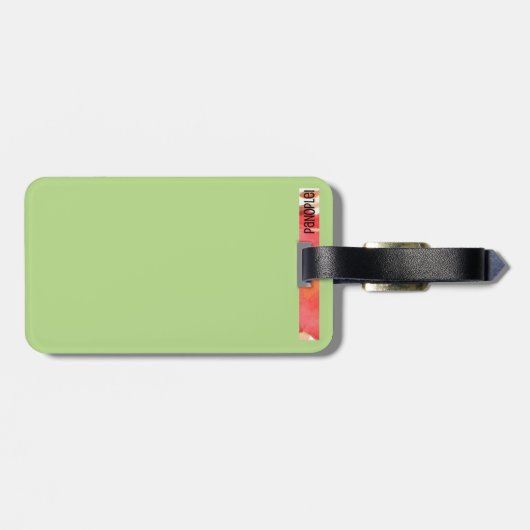 Flamingo-Gepäckanhänger Gepäckanhänger (Rückseite horizontal)