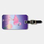 Flamingo-Gepäckanhänger Gepäckanhänger (Vorderseite horizontal)