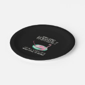 Flamingo-Geschenk| Menschen sollten ernsthaft Flam Pappteller (Schrägansicht)