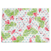 Flamingo-Geschenk-Tasche Große Geschenktüte (Vorderseite)