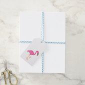 Flamingo Geschenkanhänger (Mit Garn)