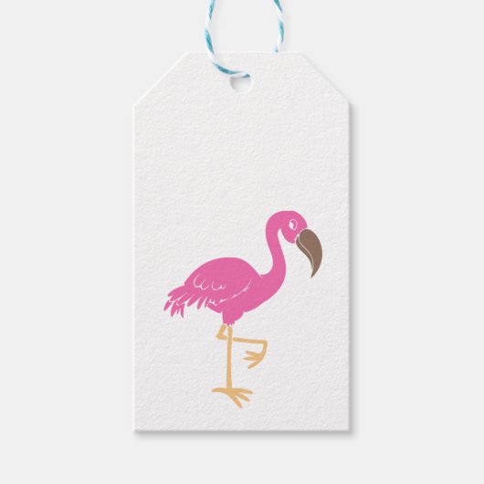 Flamingo Geschenkanhänger (Vorderseite)