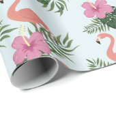 Flamingo Geschenkpapier (Rolleneckpunkt)