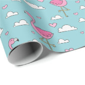 Flamingo Geschenkpapier (Rolleneckpunkt)