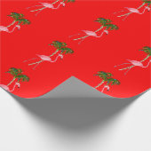 Flamingo Geschenkpapier (Ecke)
