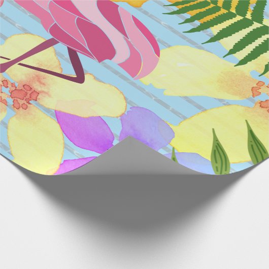 Flamingo Geschenkpapier (Ecke)