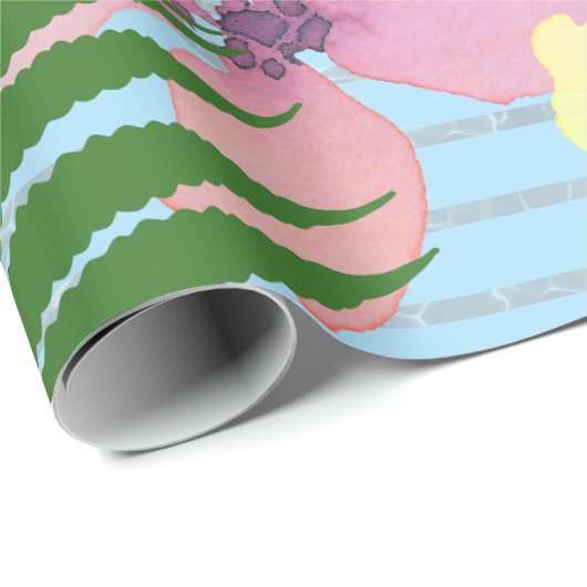 Flamingo Geschenkpapier (Rolleneckpunkt)