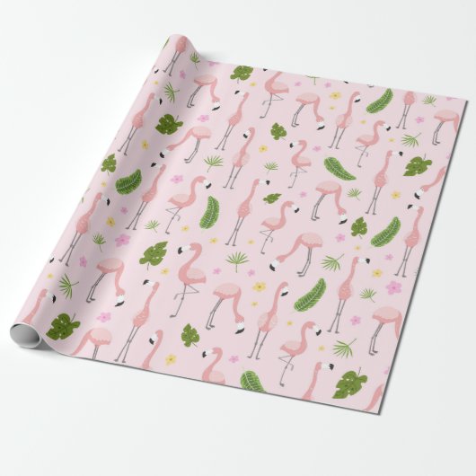 Flamingo Geschenkpapier (Ungerollt)