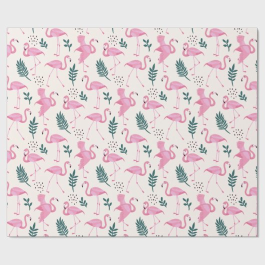 Flamingo Geschenkpapier (Flach)