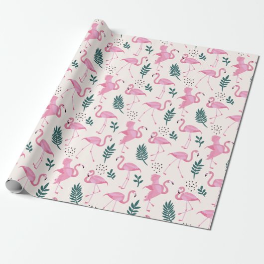 Flamingo Geschenkpapier (Ungerollt)