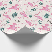 Flamingo Geschenkpapier (Ecke)
