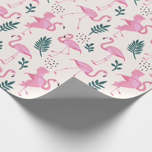 Flamingo Geschenkpapier (Ecke)