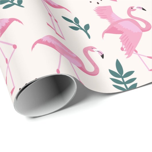 Flamingo Geschenkpapier (Rolleneckpunkt)
