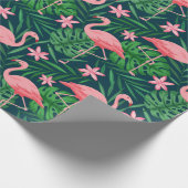Flamingo Geschenkpapier (Ecke)