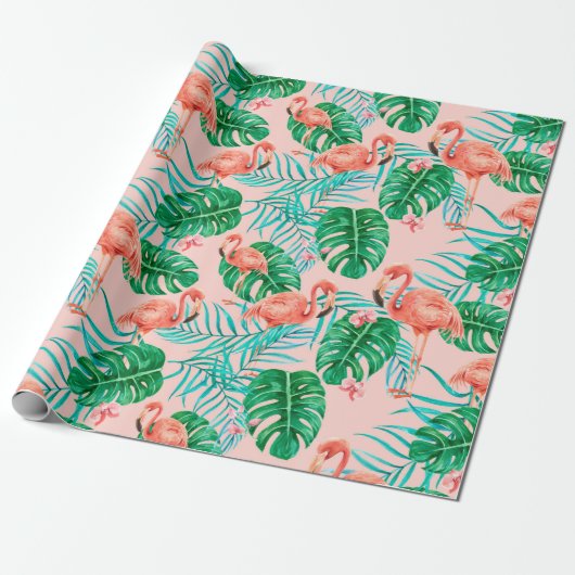 Flamingo Geschenkpapier (Ungerollt)
