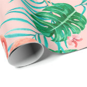 Flamingo Geschenkpapier (Rolleneckpunkt)