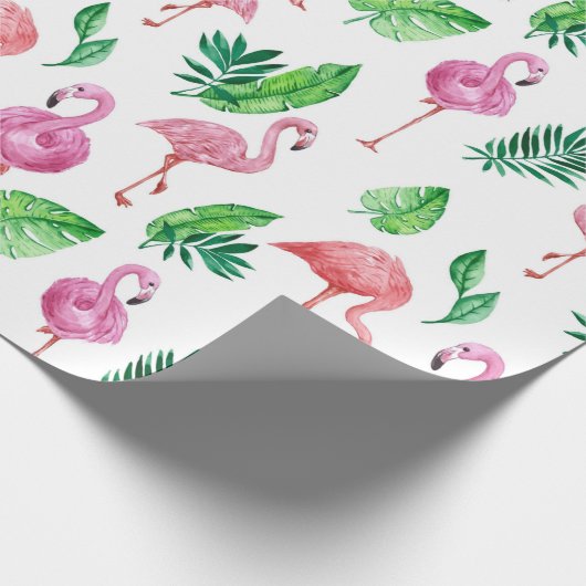 Flamingo Geschenkpapier (Ecke)
