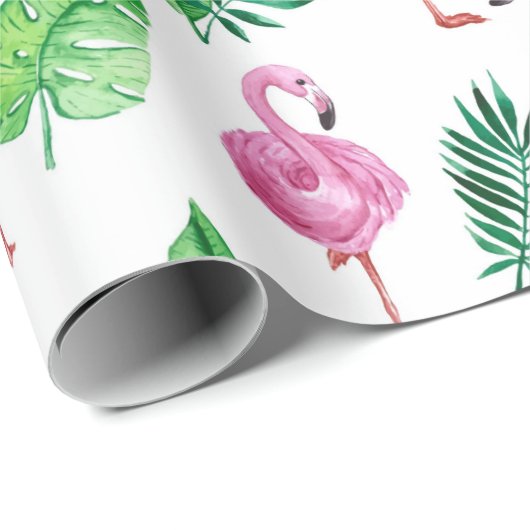 Flamingo Geschenkpapier (Rolleneckpunkt)