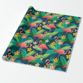Flamingo Geschenkpapier (Ungerollt)