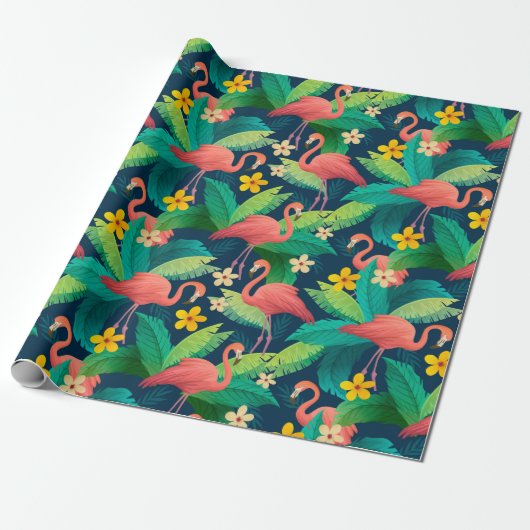 Flamingo Geschenkpapier (Ungerollt)